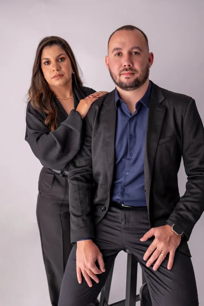 Jheniffer e Rafael, sócios da BJR Assessoria Contábil